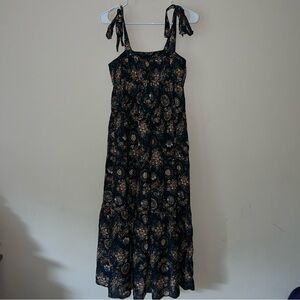 Ulla Johnson Cordelia Dress Printed Midi Dress Size 0 Color Twilight